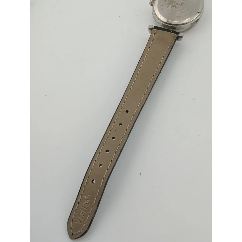Vintage Watch-It Watch Women's Abalone Dial Faux Leather 6.5